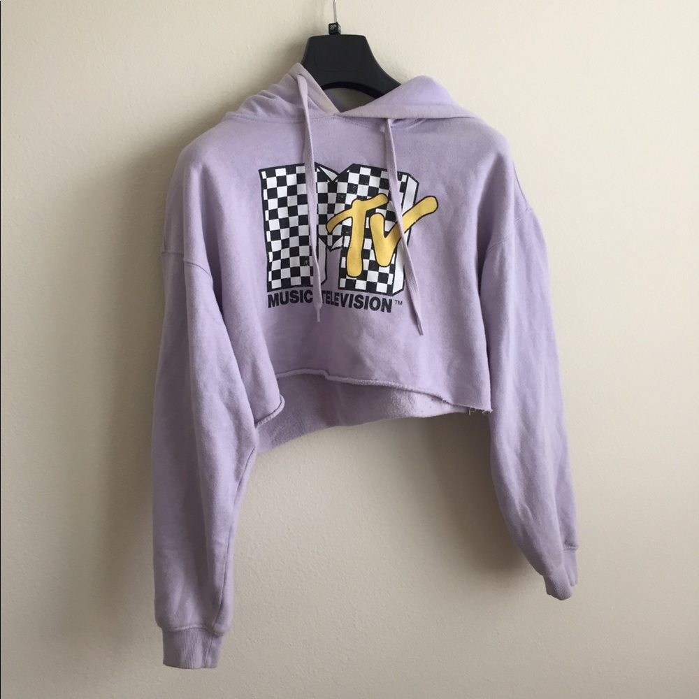 cropped hoodie sweatshirt